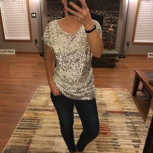 NWT Maner Sequin Party Top